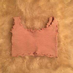 Free People Intimately Pale Pink Crop Top